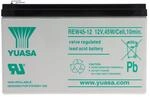 Yuasa REW45-12 Akku Blei Hochstrom 12V mit 8Ah, Faston 6,3mm Steckkontakte