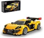 JAMARA 402909 CADA Renault Sport RS.01 1:24 Gelb Bricks Klemmbausteine Auto Modell