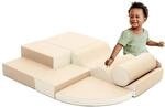 IGLU SOFT PLAY Explorer Set 6-teilig Kletterbl&ouml;cke (Beige/White) | Firm Step