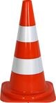 VISIO CSC501 Sicherheitskegel, 0.65 kg, B 30 x H 50 xT 30 cm, orange/wei&szlig;