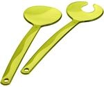 Rotho Onda Salatbesteck, Kunststoff (PP) BPA-frei, gr&uuml;n, 30,5 x 8,0 x 1,0 cm