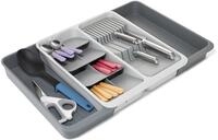 Joseph Joseph DrawerStore Erweiterbarer Besteckeinsatz mit mit Messerblock,