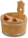KESPER 69295 Aufbewahrungsbox/Besteckbeh&auml;lter &Oslash; 17 cm, H: 20 cm, Kiefernholz