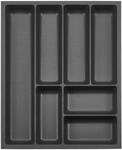 Orga-Box 3 Besteckeinsatz Tiefe: 473 x Breite: 391 mm anthrazit | mit Canvas...