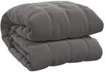 vidaXL Gewichtsdecke Grau 220x240 cm 11 kg Stoff