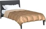 vidaXL Sommerdecke Gold 135 x 200 cm Satin und Mikrofaser