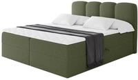ALTDECOR Boxspringbett mit H3-Matratze NINA - 120x200 - Gr&uuml;n | Lattenrost,...