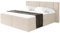 ALTDECOR Boxspringbett mit H3-Matratze Evon - 120x200 - Beige | Lattenrost,...