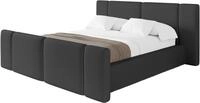 ALTDECOR Polsterbett ohne Matratze RIVO-Z 200x200 - Schwarz | Polsterbett mit