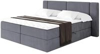 ALTDECOR Boxspringbett mit H3-Matratze Evon - 200x200 - Dunkelgrau | Lattenrost,