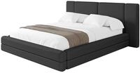 ALTDECOR Polsterbett ohne Matratze TEVO 160x200 - Schwarz | Polsterbett mit