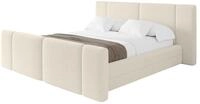 ALTDECOR Polsterbett ohne Matratze TEVO-Z 140x200 - Beige | Polsterbett mit
