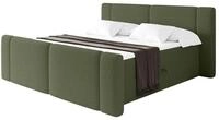 ALTDECOR Boxbett mit H4-Matratze Evon Zanozek - 160x200 - Gr&uuml;n | Lattenrost,...