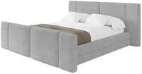 ALTDECOR Polsterbett ohne Matratze TEVO-Z 200x200 - Grau | Polsterbett mit...