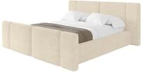 ALTDECOR Polsterbett ohne Matratze RIVO-Z 180x200 - Beige | Polsterbett mit