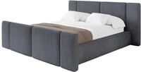 ALTDECOR Polsterbett ohne Matratze RIVO-Z 140x200 - Dunkelgrau | Polsterbett mit