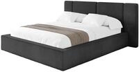ALTDECOR Polsterbett ohne Matratze RIVO 140x200 - Schwarz | Polsterbett mit