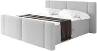 ALTDECOR Boxbett mit H3-Matratze Fu&szlig;teil Evon Zanozek - 160x200 - Hellgrau 