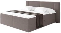 ALTDECOR Boxspringbett mit H3-Matratze Evon - 120x200 - Braun | Lattenrost,...