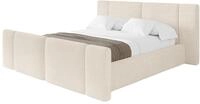 ALTDECOR Polsterbett ohne Matratze RIVO-Z 140x200 - Beige | Polsterbett mit