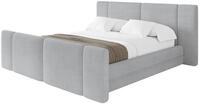 ALTDECOR Polsterbett ohne Matratze TEVO-Z 160x200 - Grau | Polsterbett mit...