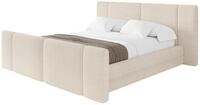 ALTDECOR Polsterbett ohne Matratze TEVO-Z 160x200 - Beige | Polsterbett mit