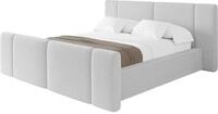 ALTDECOR Polsterbett ohne Matratze RIVO-Z 160x200 - Hellgrau | Polsterbett mit
