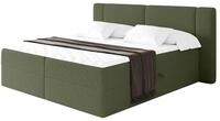 ALTDECOR Boxspringbett mit H3-Matratze Evon - 180x200 - Gr&uuml;n | Lattenrost,...