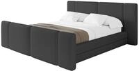 ALTDECOR Polsterbett ohne Matratze TEVO-Z 160x200 - Schwarz | Polsterbett mit