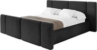ALTDECOR Polsterbett H3/H4 Matratze RIVO-Z 200x200 - Schwarz | Polsterbett mit