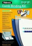 Fellowes Starterset f&uuml;r Plastikbindung, f&uuml;r 10 Bindungen, mit Binder&uuml;cken und