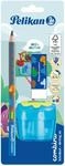 Pelikan combino&reg; Set mit Schreiblernbleistift, Radiergummi und Anspitzer, blau