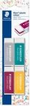 STAEDTLER Mars plastic 526 50 E1 Radiergummi &ndash; 4er-Pack | Geringe Kr&uuml;melbildung,