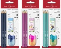 Faber-Castell - Schulset 5-teilig mit Bleistiften, Spitzer & Radierer | Praktisches