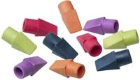 Linex Aufsteck-Radiergummi f&uuml;r Standard-Bleistifte, Radiergummikappen (2x gelb,