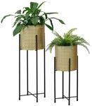 [en.casa] Pflanzst&auml;nder im 2er Set Blumenst&auml;nder aus Metall Blumentopf...