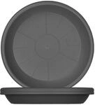 BigDean 3X Blumentopf Untersetzer &Oslash; 44 cm Anthrazit f&uuml;r &Oslash; 45 cm T&ouml;pfe 