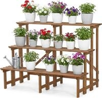 needs&wants&reg; Gro&szlig;e Pflanzentreppe Blumentreppe mit 3 Stufen Etagen,