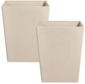 Blumentopf 2er Set beige 42 cm quadratisch Cyrodalis