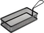 APS 40628 Servier-Frittierkorb SNACKHOLDER, Snackkorb, Edelstahl, 21,5 x 10,5 x 4,5