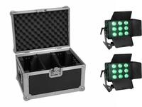 EUROLITE Set 2x LED CLS-9 QCL RGB/WW 9x7W + Case