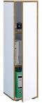 VCM B&uuml;roschrank Wei&szlig; 30x33x110 cm 1 T&uuml;r 3 F&auml;cher Aktenschrank Holzwerkstoff 