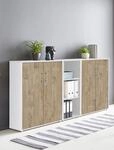 Schrankwand Office Edition abschliessbarer Aktenschrank B&uuml;roschrank B&uuml;rom&ouml;bel