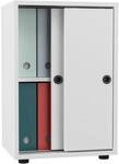 VCM B&uuml;roschrank Wei&szlig; 49x38x74 cm 2 T&uuml;ren 2 F&auml;cher f&uuml;r Homeoffice...