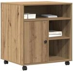 vidaXL Minimalistischer Druckerst&auml;nder mit arretierbaren R&auml;dern f&uuml;rs Home...