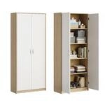 Home Collective Schrank Mehrzweckschrank Aktenschrank Hochschrank mit 5...