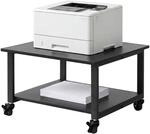 Relaxdays Druckertisch, 360&deg; Rollen mit Bremse, 50 kg, Homeoffice, schwarz | 2