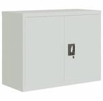 vidaXL Aktenschrank Hellgrau 90x40x70 cm Stahl