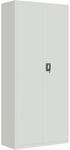 vidaXL Aktenschrank Hellgrau 90x40x200 cm Stahl