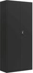 vidaXL Aktenschrank Schwarz 90x40x200 cm Stahl